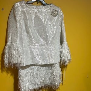 Brand New Lily & Taylor New York Women’s White Church Suit